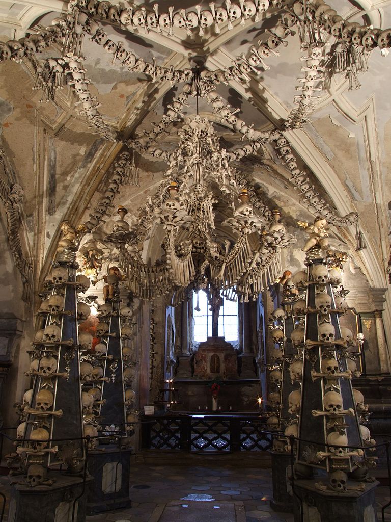 The Sedlec ossuary. No dogs allowed.