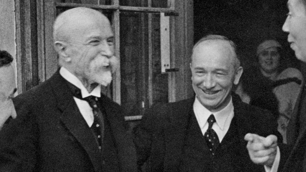 Tomáš G. Masaryk and Edvard Beneš, founders of a nation.