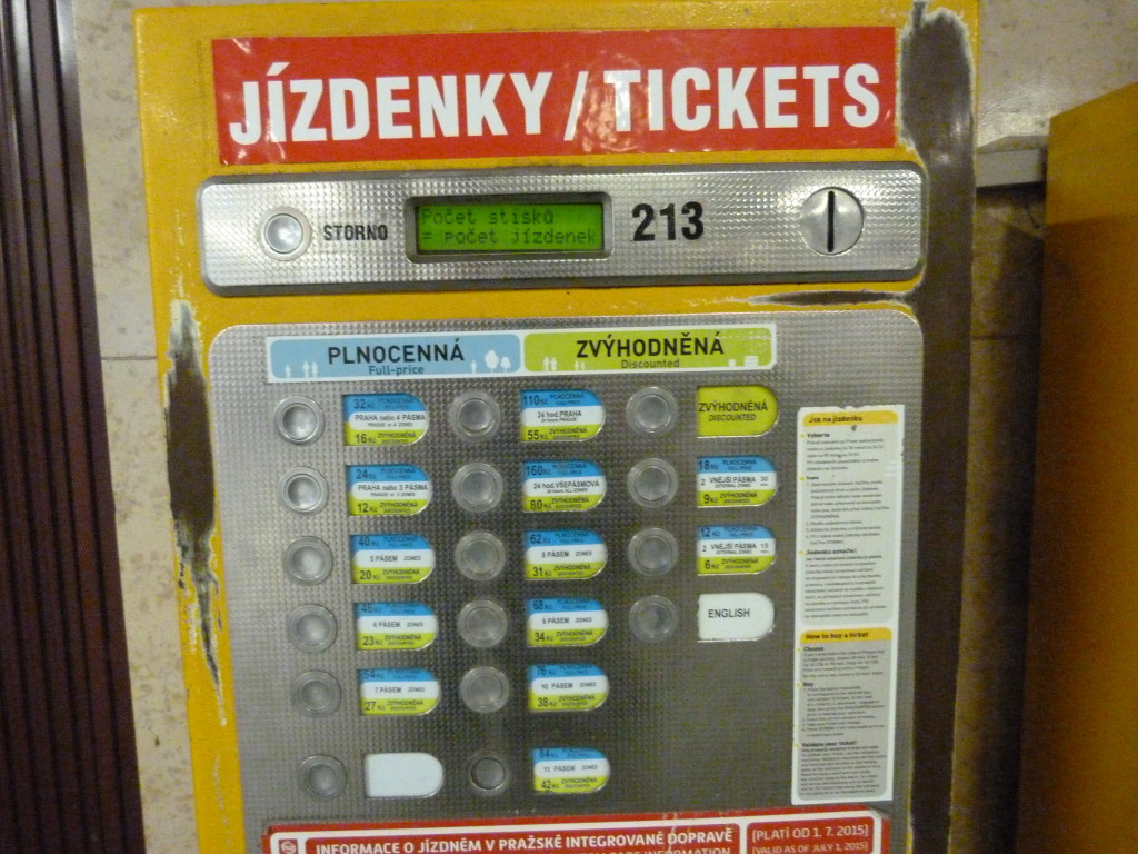 More likely, you'll be confronted with one of these dinosaurs. It only speaks Czech, but it's not as complicated as the dashboard of a space shuttle, so never fear.