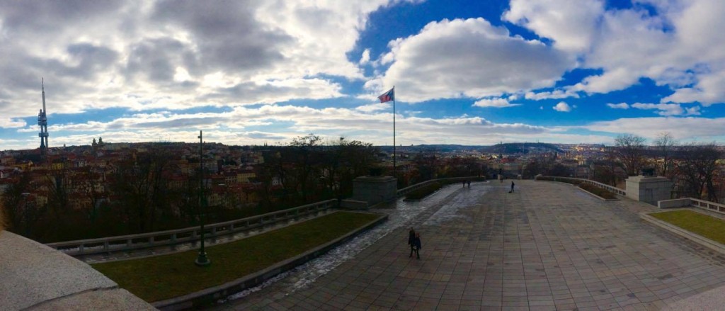 The view from the national monument on top of Vitkov.