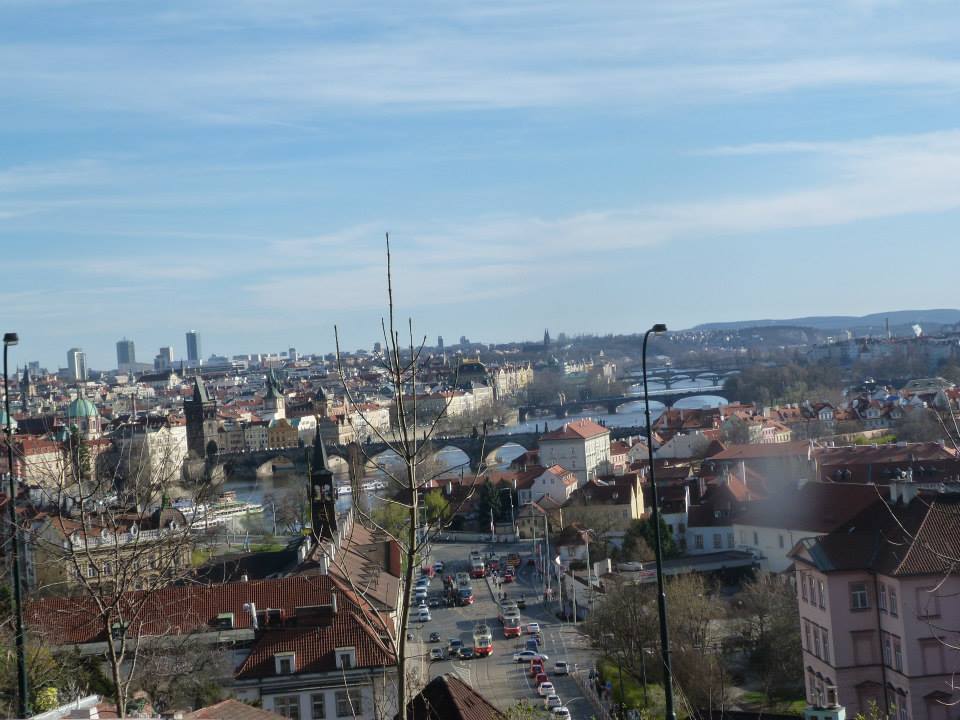 And speaking of the Prague Castle, the views from there are also spectacular. This one is from the St. Wenceslas Vineyard which is just outside the castle's east gate.
